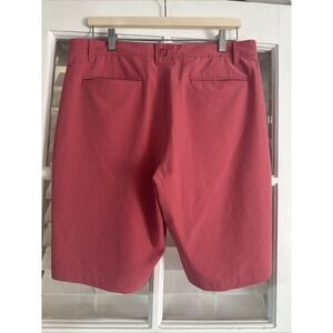 FootJoy FJ Golf Shorts Mens 34 Pink Flat Front Active Athletic Stretch 9"